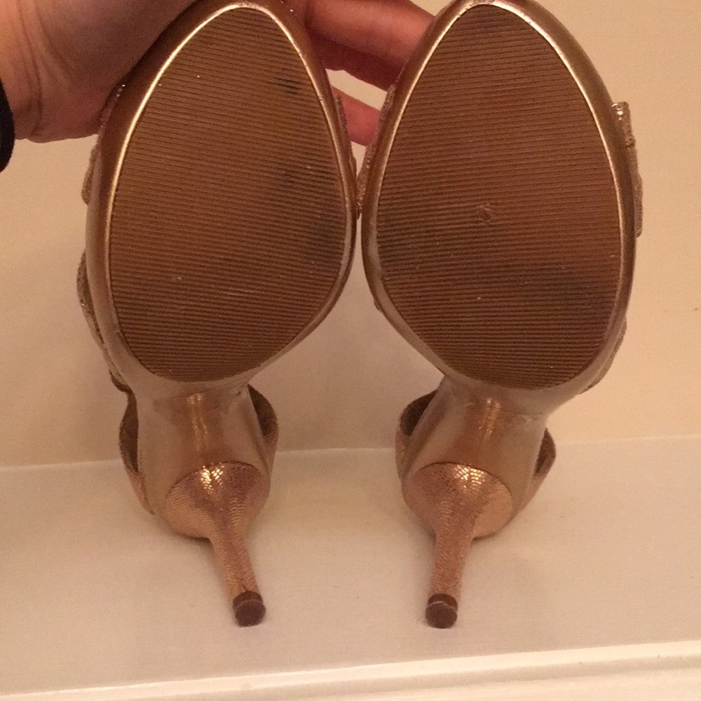 F21 Gold Python Heel - image 5